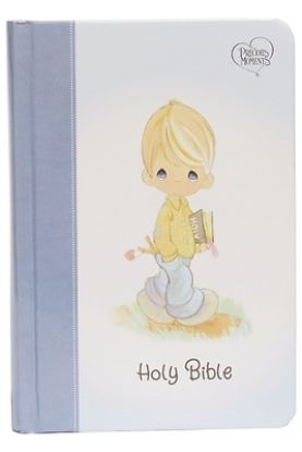 Picture of Nkjv, Precious Moments Small Hands Bible, Blue, Hardcover, Comfort Print