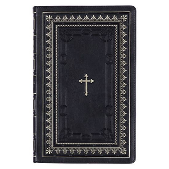 Picture of KJV Deluxe Gift Bible Black Cross Faux Leather
