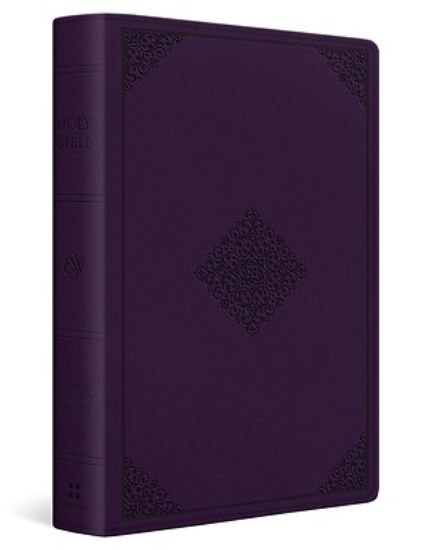 Picture of ESV Giant Print Personal Size Bible, Red Letter (Trutone, Lavender, Ornament Design)