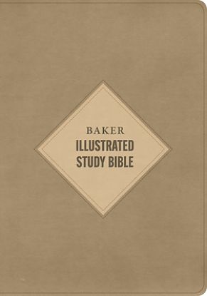 Picture of CSB Baker Illustrated Study Bible, Khaki Leathertouch, Indexed