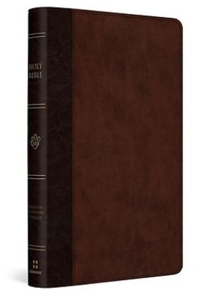 Picture of ESV Large Print Thinline Reference Bible (Trutone, Brown/Walnut, Timeless Design)