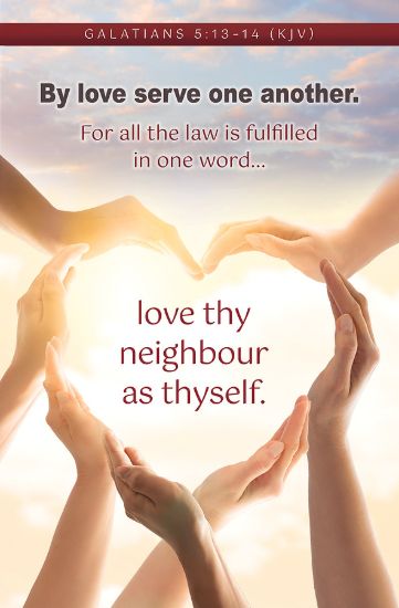 Picture of Servanthood Love thy Neighbor as thyself Bulletin