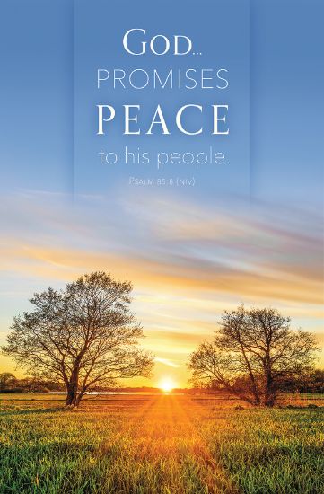 Picture of God Promises Peace Funeral Bulletin