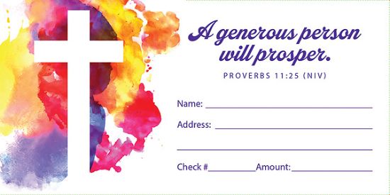Picture of Value Tithe Proverbs 11:25 NIV Offering Envelope