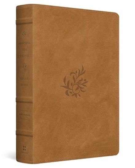 Picture of ESV Applying the Gospel Study Bible for Women (Trutone, Nubuck Caramel, Tender Branch Design)