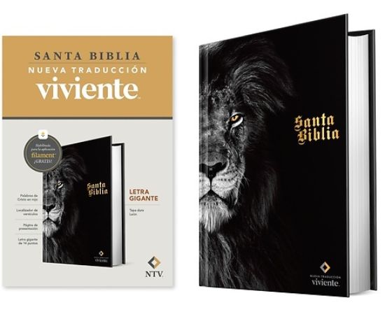 Picture of Biblia Letra Gigante Ntv Con Filament, León (Tapa Dura, Letra Roja)