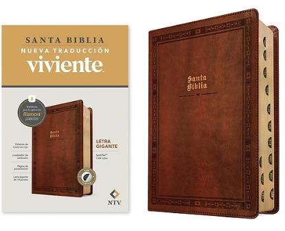 Picture of Biblia Letra Gigante Ntv Con Filament (Sentipiel, Café Rojizo, Índice, Letra Roja)