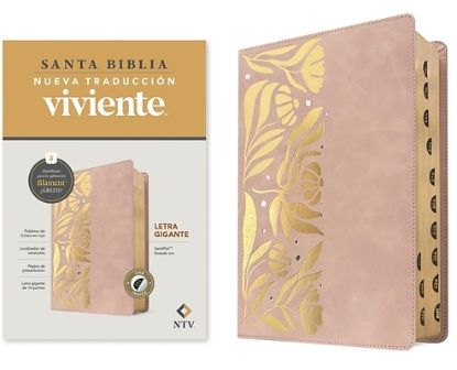 Picture of Biblia Letra Gigante Ntv Con Filament (Sentipiel, Rosado Oro, Índice, Letra Roja)