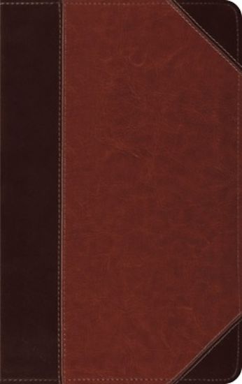 Picture of ESV Thinline Bible, Red Letter (Trutone, Brown/Cordovan, Portfolio Design)