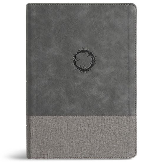 Picture of CSB Super Giant Print Reference Bible, Optimal Type, Digital Study Edition, Charcoal Leathertouch