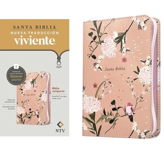 Picture of Biblia Compacta Ntv de Zíper, Con Filament (Sentipiel, Jardín Coral)