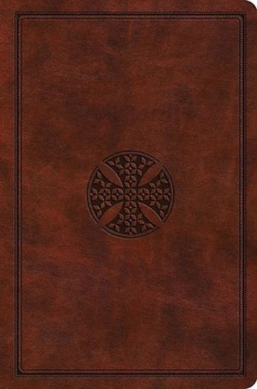 Picture of ESV Value Compact Bible (Trutone, Chestnut, Mosaic Cross Design)