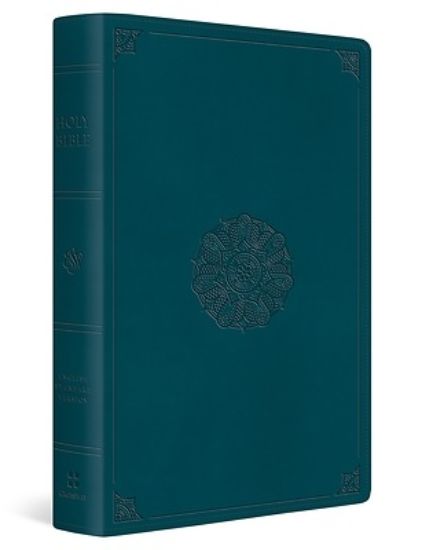 Picture of ESV Giant Print Thinline Bible (Trutone, Deep Teal, Emblem Design)