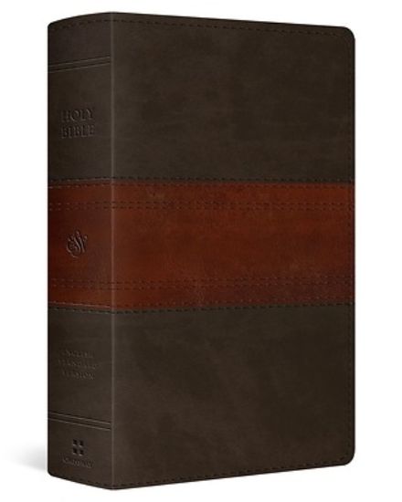 Picture of ESV Large Print Personal Size Bible, Red Letter (Trutone, Forest/Tan, Trail Design)