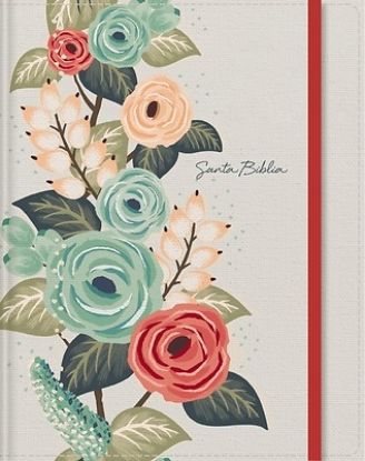Picture of Rvr60, Santa Biblia, Edición Para Notas, Tapa Dura/Tela, Floral Cierre Elástico