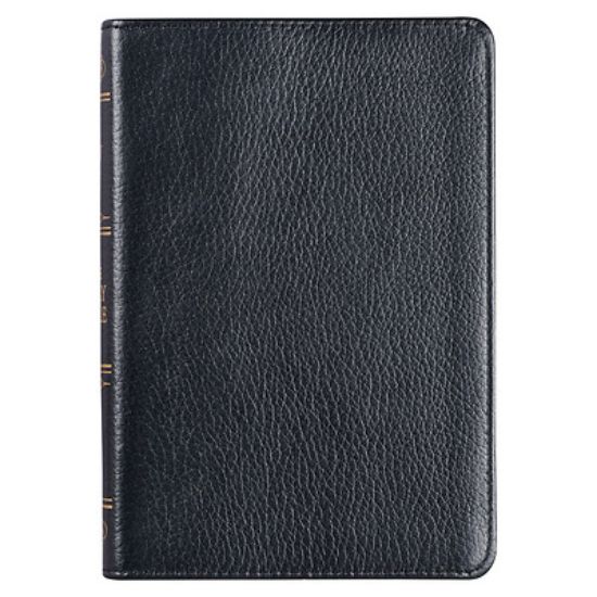 Picture of KJV Compact Bible Black Full Grain Leather