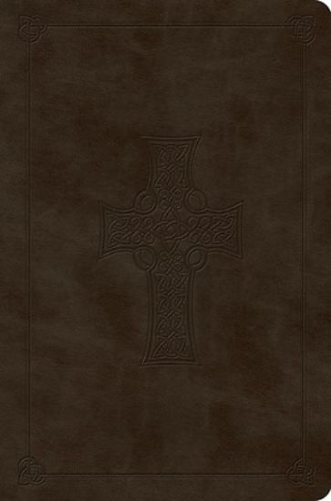 Picture of ESV Value Compact Bible (Trutone, Olive, Celtic Cross Design)