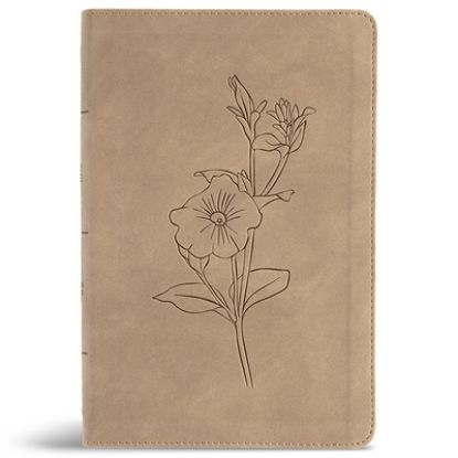 Picture of CSB Personal Size Giant Print Bible, Digital Study Edition, Earth Suedesoft Leathertouch