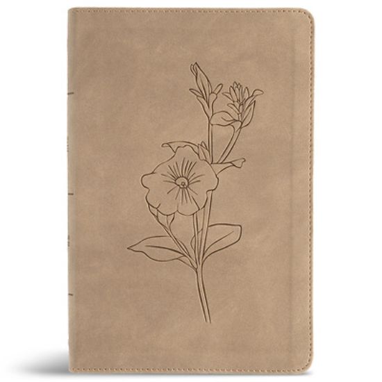 Picture of CSB Personal Size Giant Print Bible, Digital Study Edition, Earth Suedesoft Leathertouch, Indexed