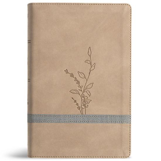 Picture of KJV Large Print Personal Size Reference Bible, Earthen Suedesoft Leathertouch, Indexed