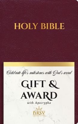 Picture of NRSV Updated Edition Gift & Award Bible with Apocrypha (Imitation Leather, Burgundy)