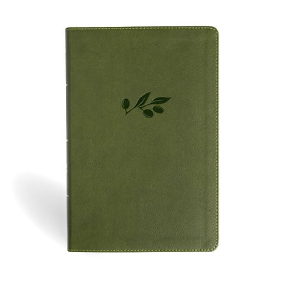 Picture of NASB Personal Size Giant Print Bible, Olive Leathertouch