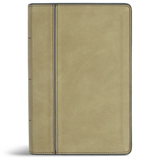 Picture of CSB Personal Size Giant Print Bible, Optimal Type, Digital Study Edition, Sage Suedesoft Leathertouch, Indexed