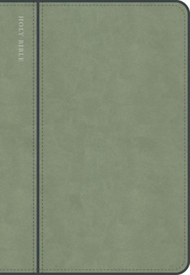 Picture of CSB Personal Size Giant Print Bible, Optimal Type, Digital Study Edition, Sage Suedesoft Leathertouch