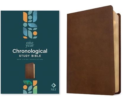 Picture of NLT One Year Chronological Study Bible (Leatherlike, Rustic Brown)