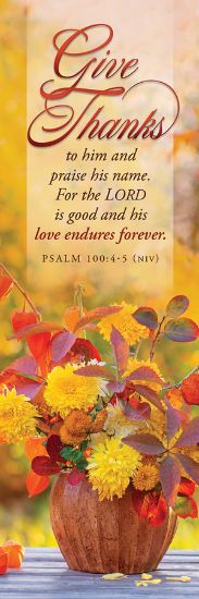 Picture of Give Thanks Thanksgiving Bookmark