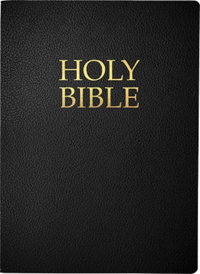 Picture of Kjver Holy Bible, Large Print, Black Bonded Leather, Thumb Index