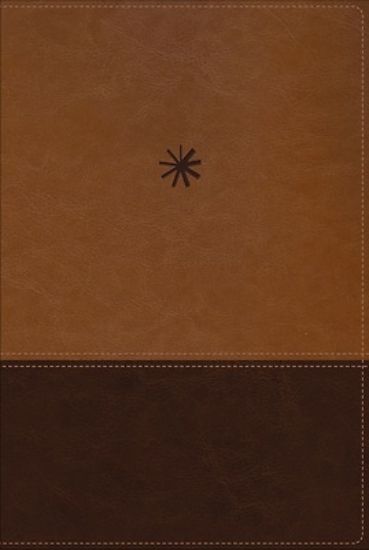 Picture of Nbla Biblia Cronologica de Estudio Interior a Cuatro Colores Leathersoft DOS Tonos Cafe Comfort Print