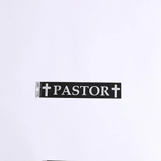 Picture of Pastor Chrome Window Decal - Pack of 6