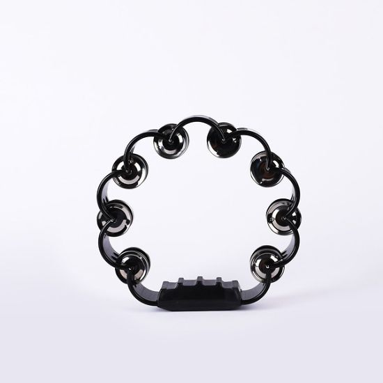 Picture of Scalloped Double Row Tambourine - 8", Black