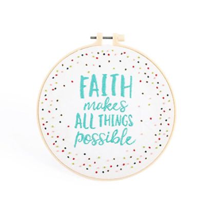 Picture of Embroidery Kit - Faith Makes All Things Possible