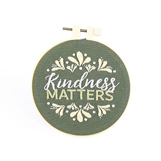 Picture of Embroidery Kit - Kindness Matters 10CM