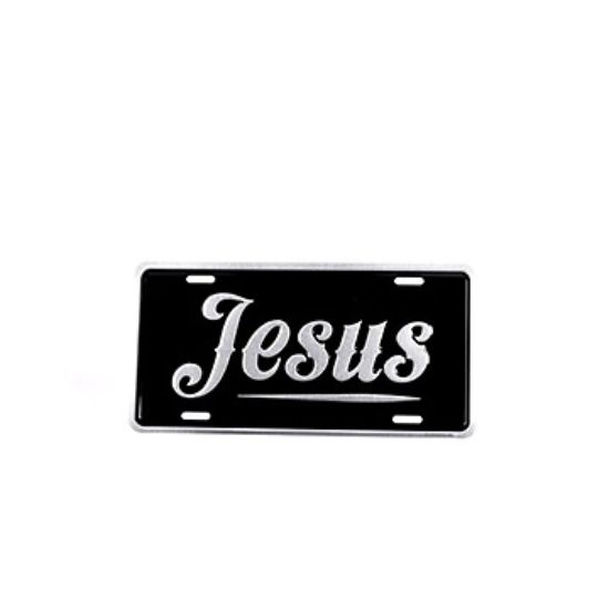 Picture of Autotag Jesus Silver