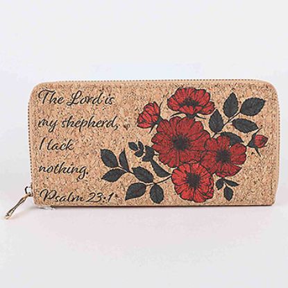 Picture of Wallet Cork Psalm 23:1
