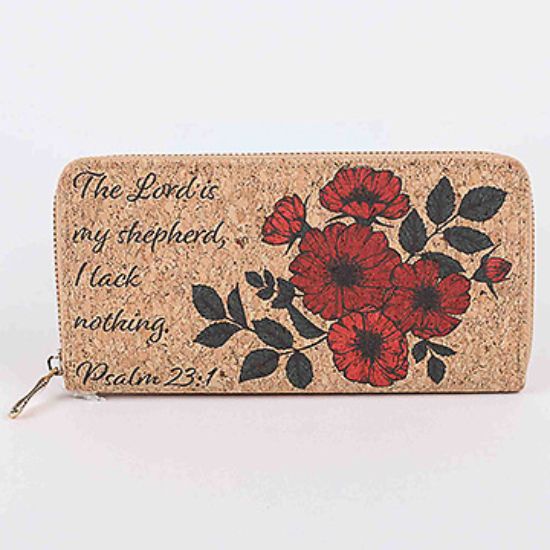 Picture of Wallet Cork Psalm 23:1