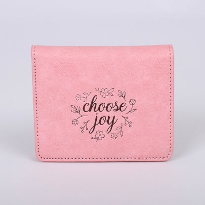 Picture of Wallet Pu Women's Choose Joy Pink