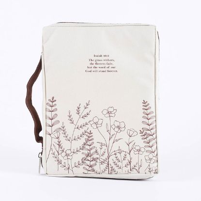 Picture of Bible Cover Canvas Isaiah 40:8 Large