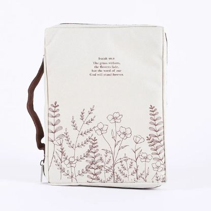 Picture of Bible Cover Canvas Isaiah 40:8 Medium