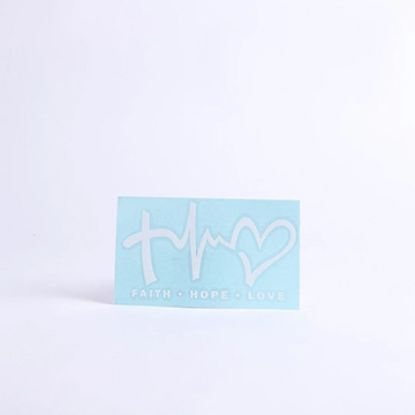Picture of Decal Vinyl Faith Hope Love