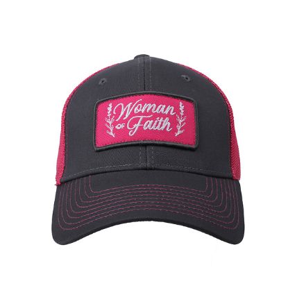 Picture of Cap Woman of Faith Grey/Pink