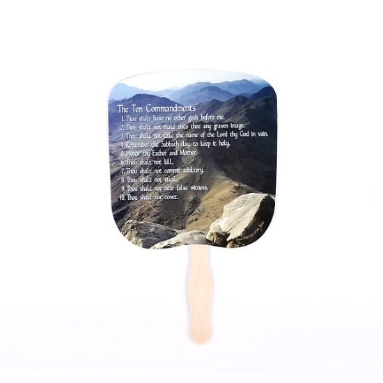 Picture of Hand Fan Ten Commandments PK50