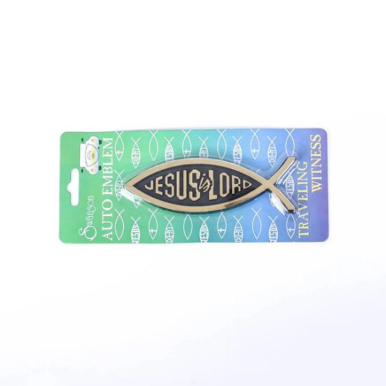 Picture of Auto Emblem Jesus Is Lord Fish Gold PK6