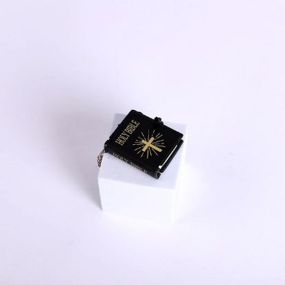Picture of Mini Bible Keychain Black - PK6