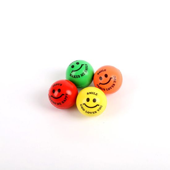 Picture of Bouncing Ball Smile God Loves You Asstd Color 12 CT