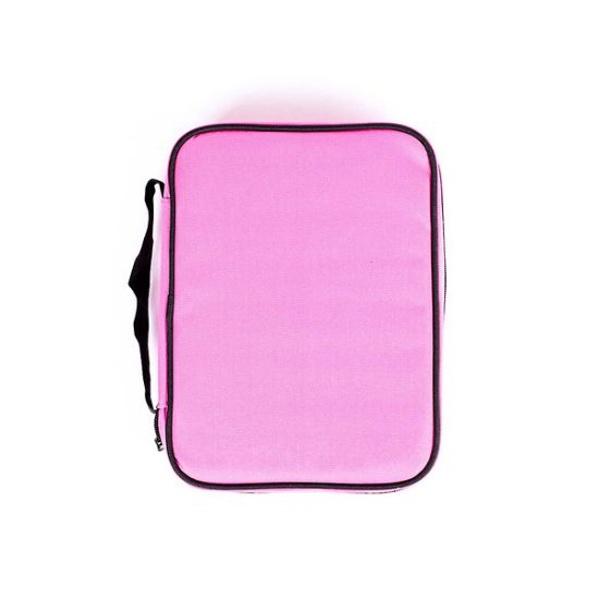 Picture of Bible Cover Canvas Colorful Pink/Black Large