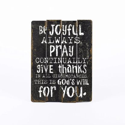 Picture of Wall Decor Wood Slat Be Joyful